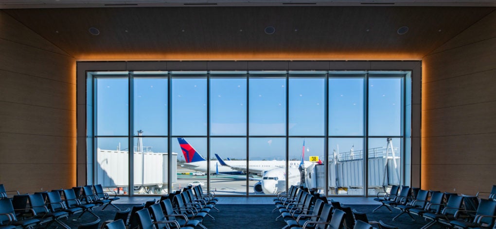 Views of the new Delta satellite T3 gates at Los Angeles International Airport on Wednesday August 28, 2022.