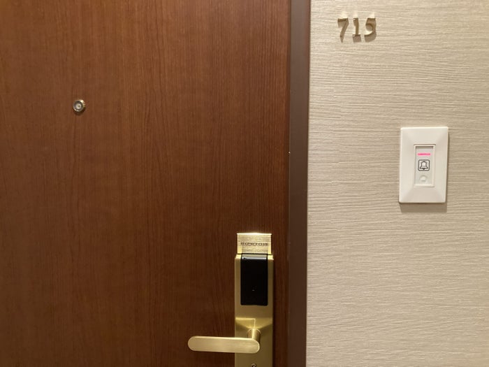 Hyatt Regency Tokyo bedroom door close up