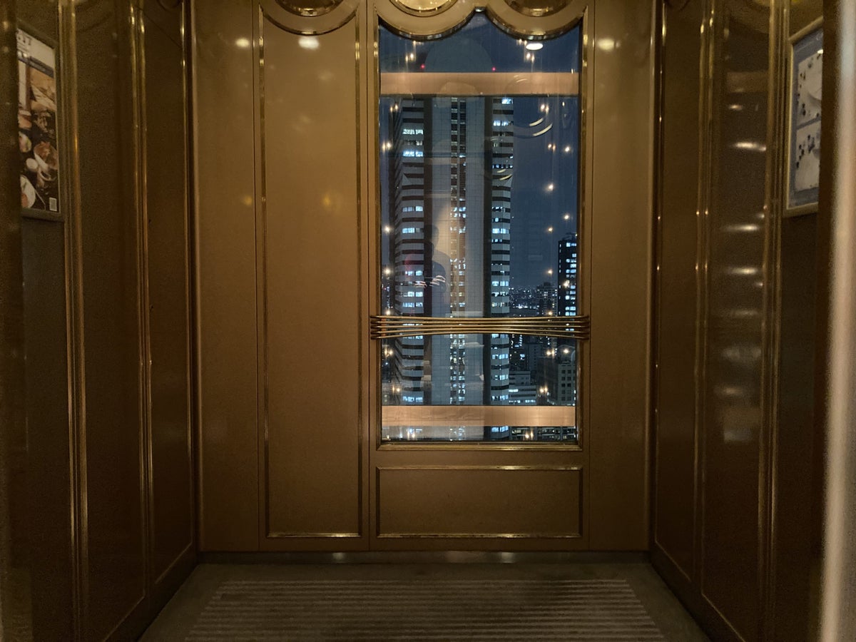 Hyatt Regency Tokyo elevator interior