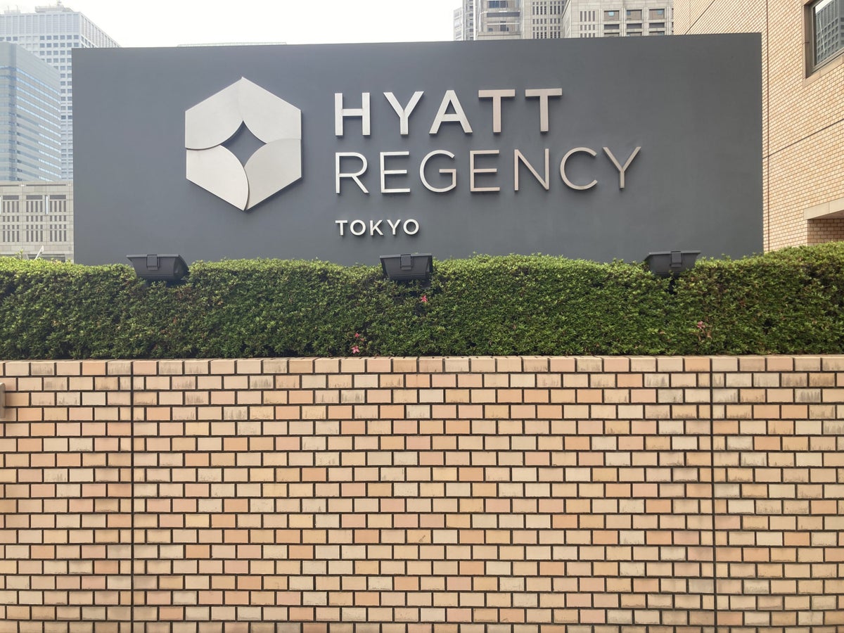 Hyatt Regency Tokyo sign outside
