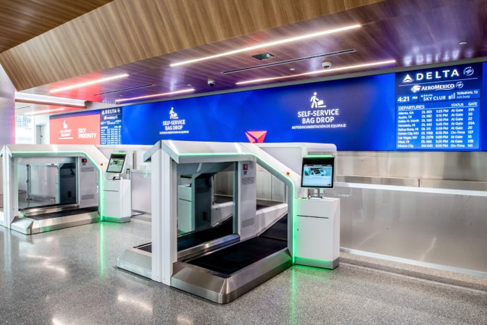LAX Delta bag drop LAX Delta bag drop