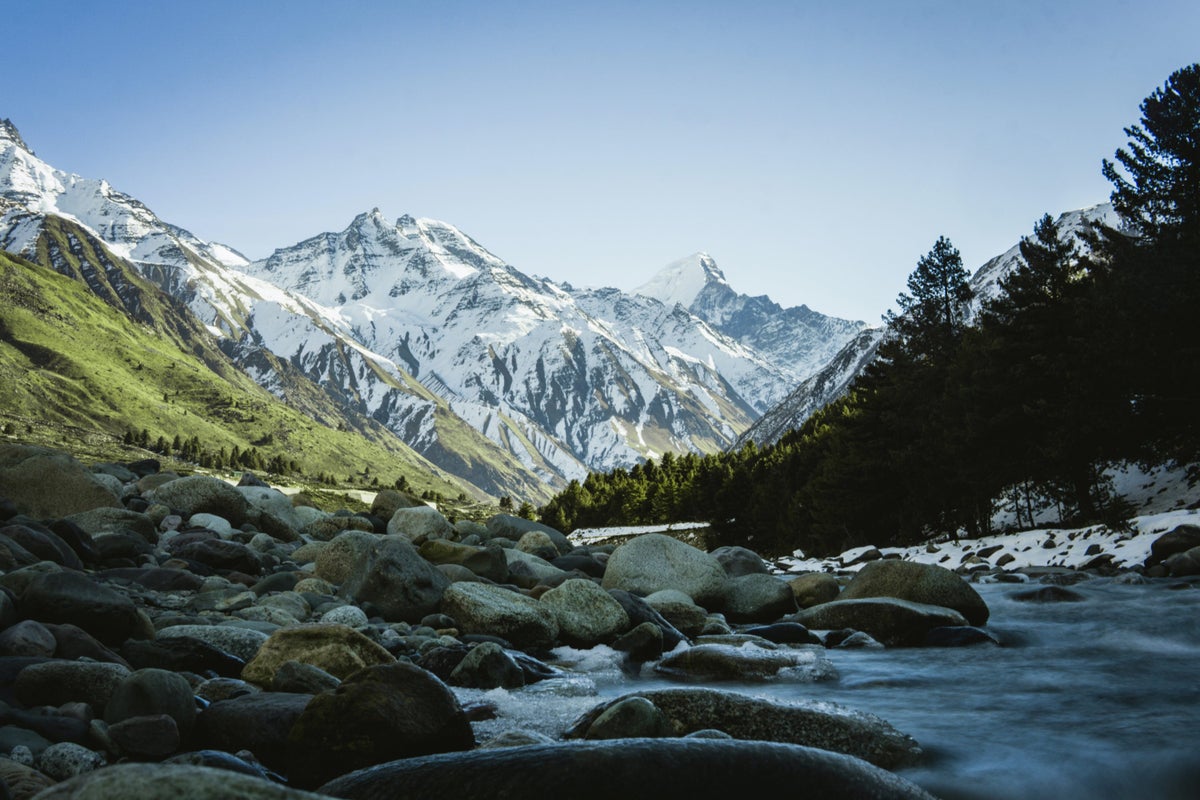 Himalayas in Himachal Pradesh State, India.