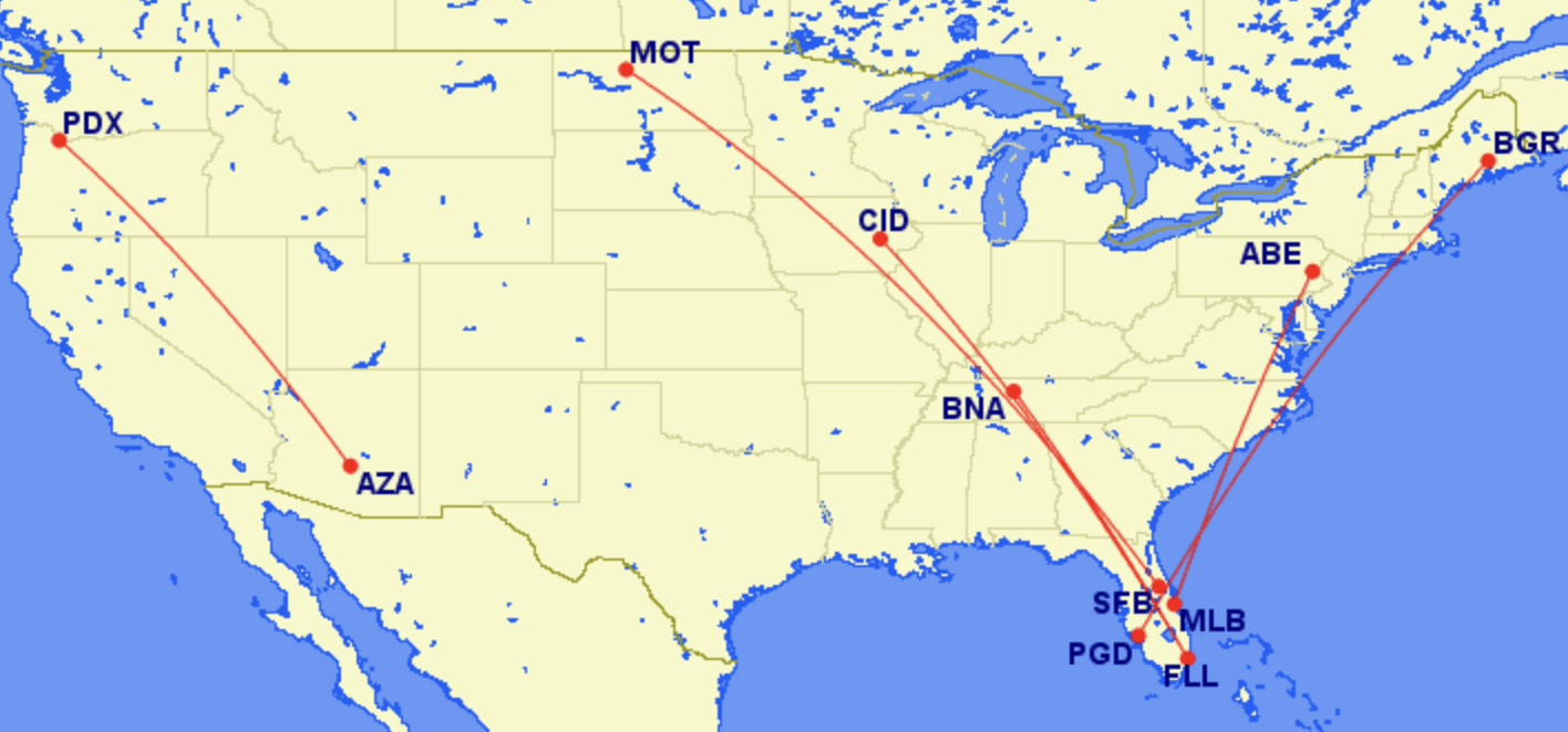 Allegiant Air Announces New Nonstop Flights To Sunny Destinations