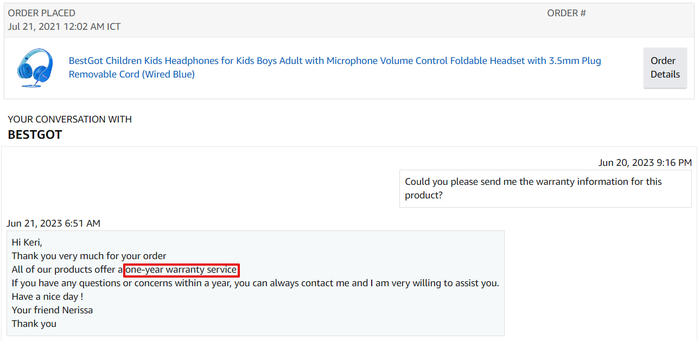 Amazon seller conversation Amazon seller conversation