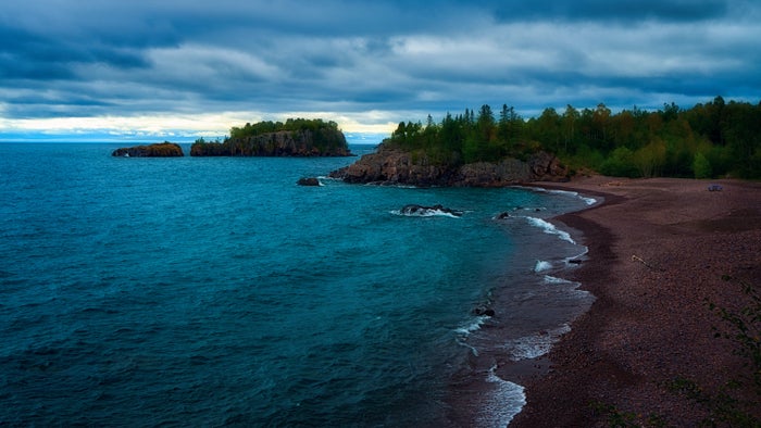 Black Beach at Silver Bay Minnesota Black Beach at Silver Bay Minnesota