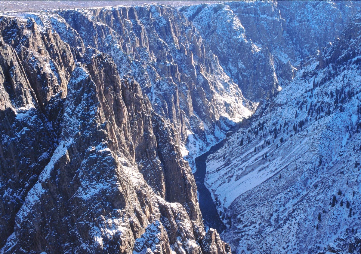 Black Canyon of the Gunnison National Park in Winter