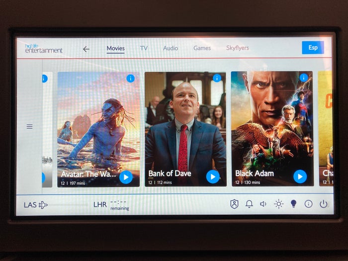 British Airways A350 1000 Club Suites review LAS LHR entertainment movies