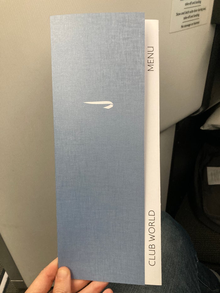 British Airways A350 1000 Club Suites review LAS LHR menu