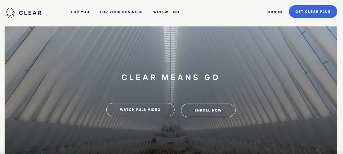 CLEAR Website Homepage