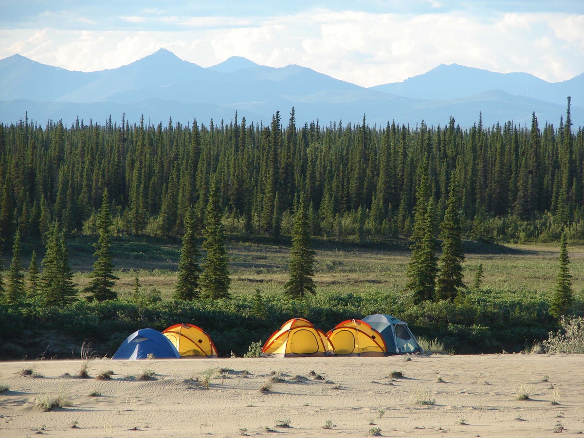 Camping on the Sand Dunes