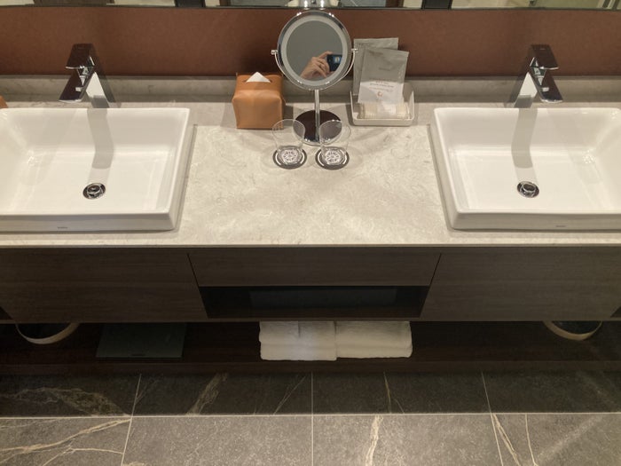 Fuji Speedway Hotel Grand Prix Corner King Suite bathroom sink counter Fuji Speedway Hotel Grand Prix Corner King Suite bathroom sink counter