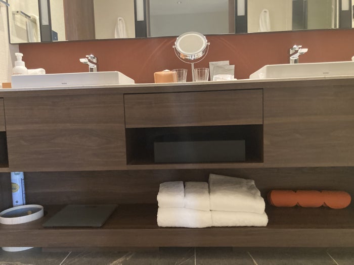 Fuji Speedway Hotel Grand Prix Corner King Suite bathroom under sink Fuji Speedway Hotel Grand Prix Corner King Suite bathroom under sink