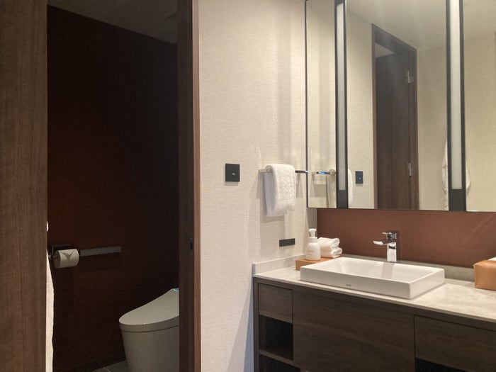 Fuji Speedway Hotel Grand Prix Corner King Suite bathroom view to toilet Fuji Speedway Hotel Grand Prix Corner King Suite bathroom view to toilet