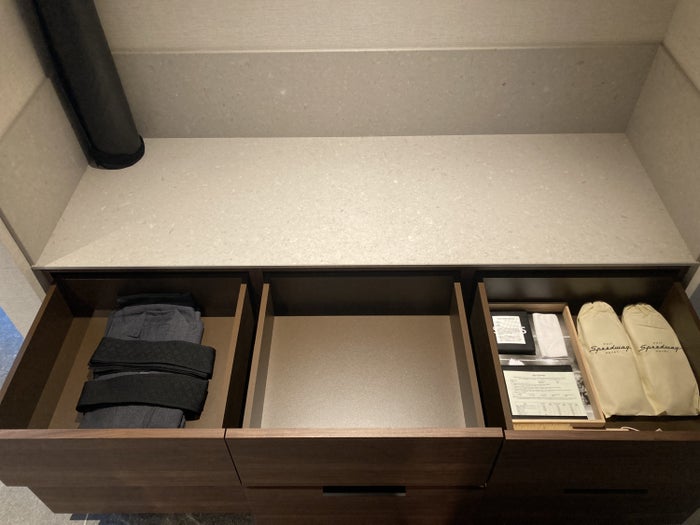 Fuji Speedway Hotel Grand Prix Corner King Suite hallway dresser drawers Fuji Speedway Hotel Grand Prix Corner King Suite hallway dresser drawers