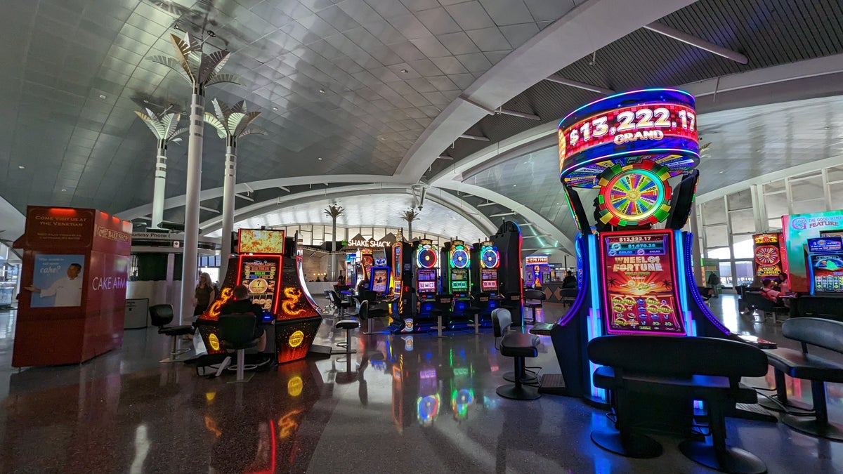 Harry Reid International Airport LAS Las Vegas A gates slot machines and vending