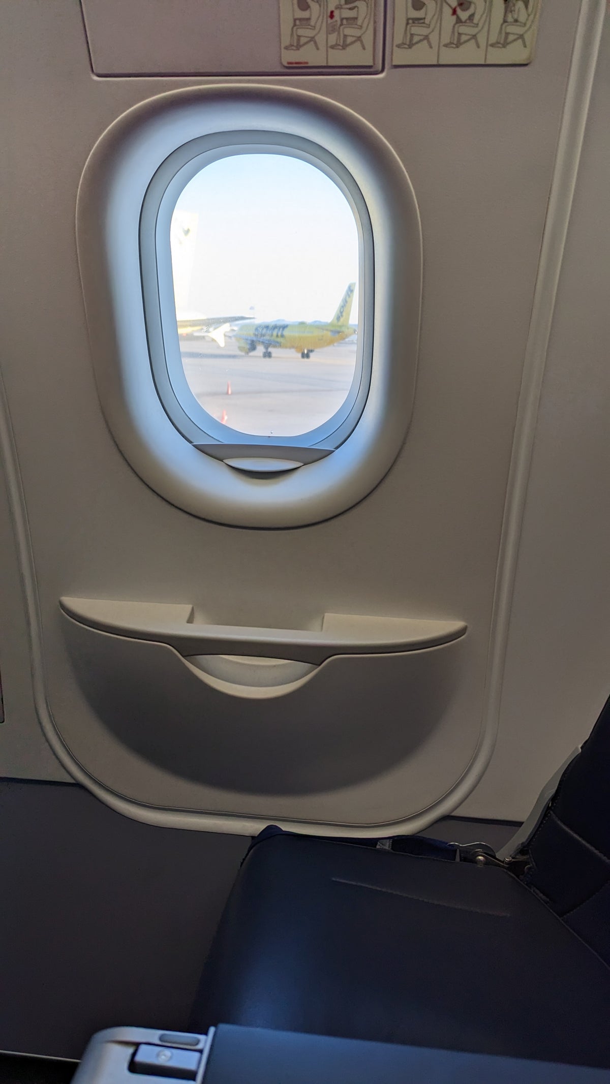 Harry Reid International Airport LAS Las Vegas boarding Spirit Airlines window view