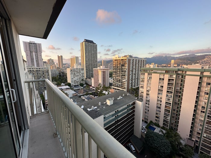 Hilton Garden Inn Waikiki Beach balcony city view Hilton Garden Inn Waikiki Beach balcony city view