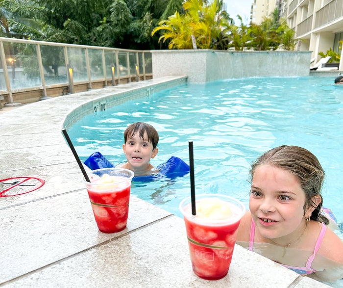 Hilton Garden Inn Waikiki Beach kids frozen drink Hilton Garden Inn Waikiki Beach kids frozen drink