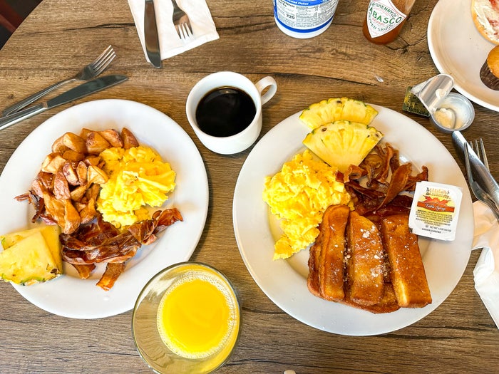 Conrad Bora Bora breakfast 2 Hilton Garden Inn Waikiki Beach tk breakfast french toast