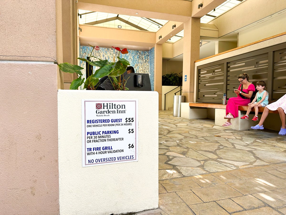 Hilton Garden Inn Waikiki Beach valet prices