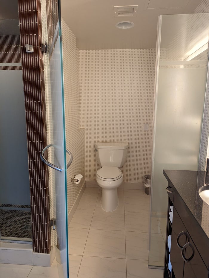 Hilton Grand Vacations Elara Las Vegas bathroom toilet Hilton Grand Vacations Elara Las Vegas bathroom toilet