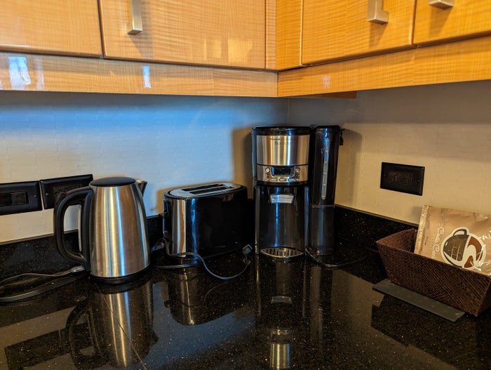 Hilton Grand Vacations Elara Las Vegas kitchen coffee Hilton Grand Vacations Elara Las Vegas kitchen coffee