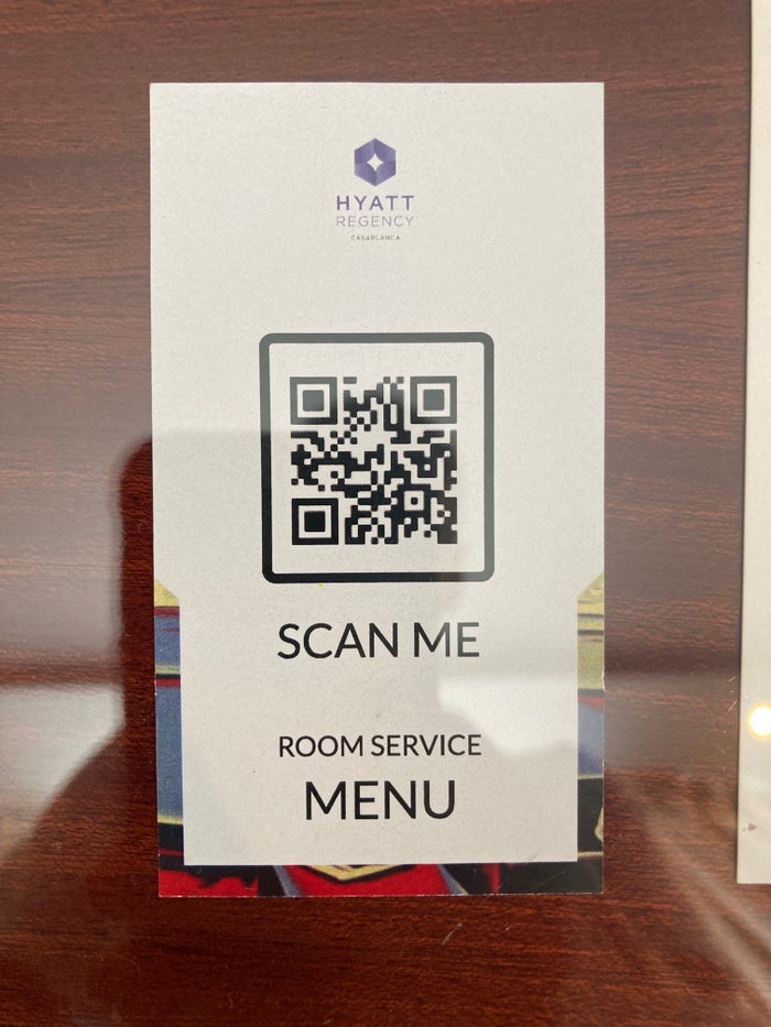 Hyatt Regency Casablanca QR code room service