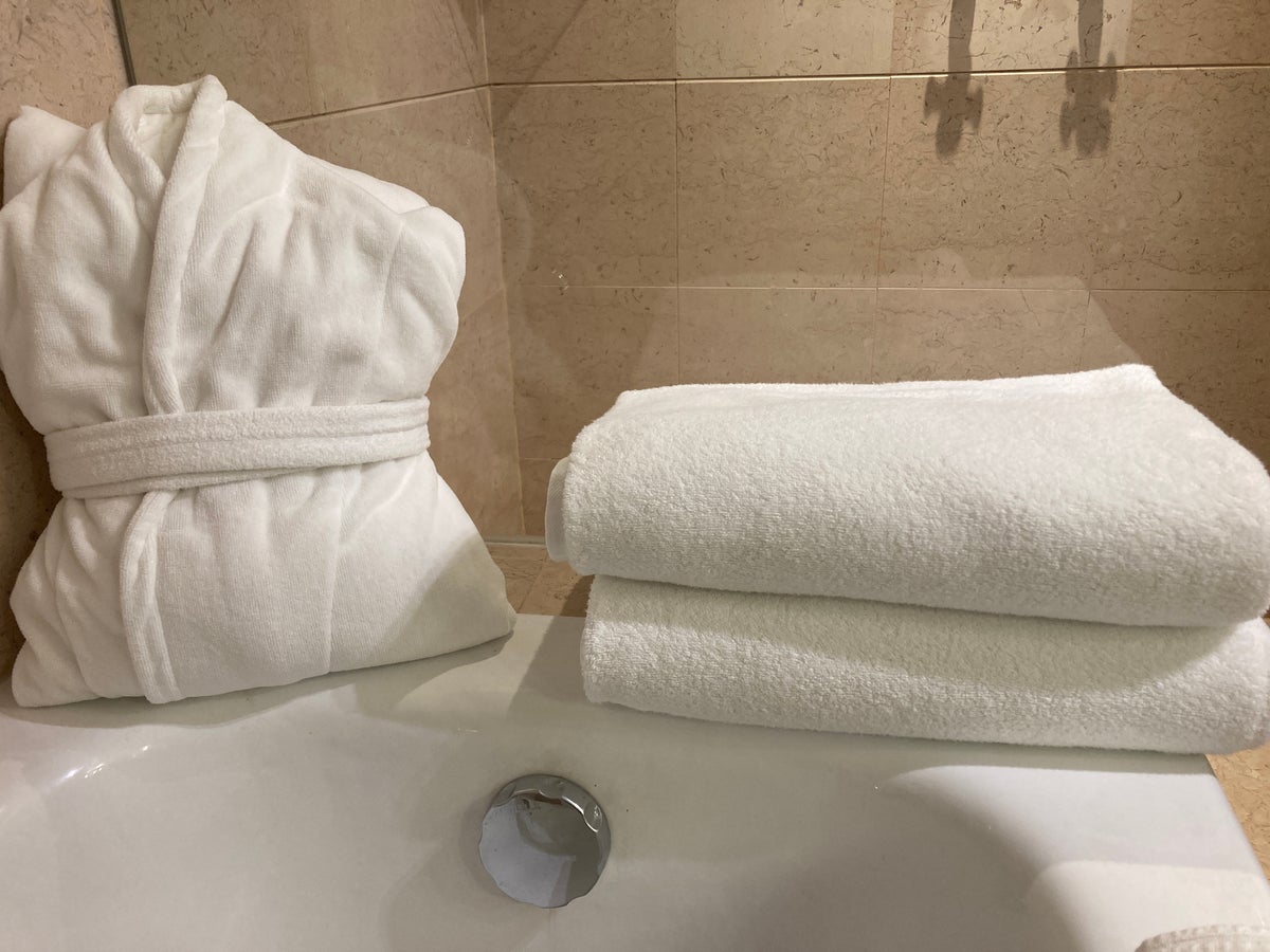 Hyatt Regency Casablanca junior suite bathroom towels robe