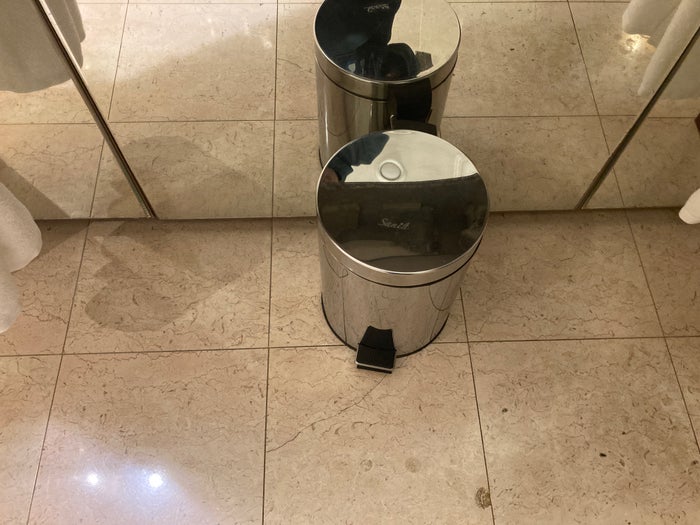 Hyatt Regency Casablanca junior suite bathroom trash can