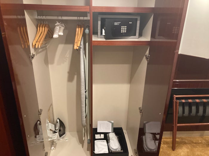 Hyatt Regency Casablanca junior suite closet contents