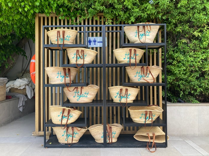 Hyatt Regency Casablanca pool bags