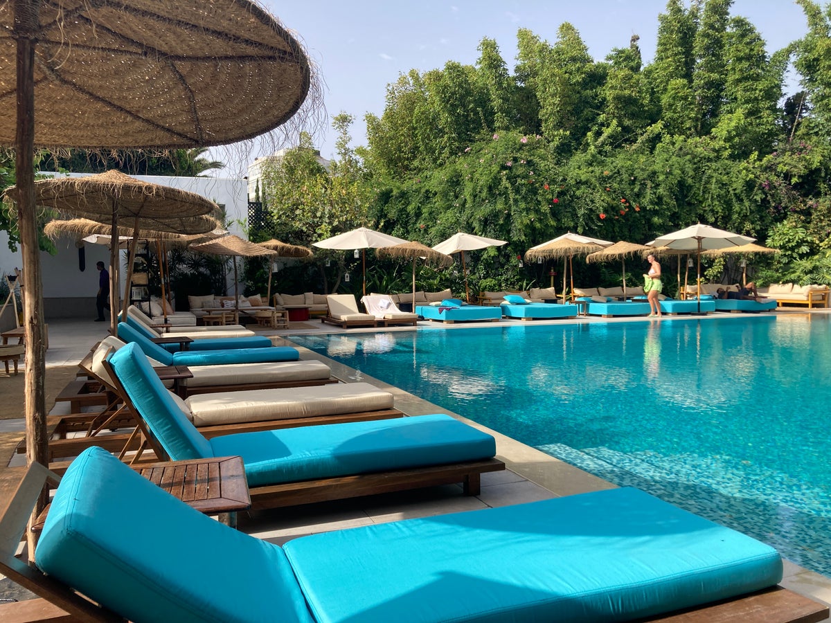 Hyatt Regency Casablanca pool lounge chairs