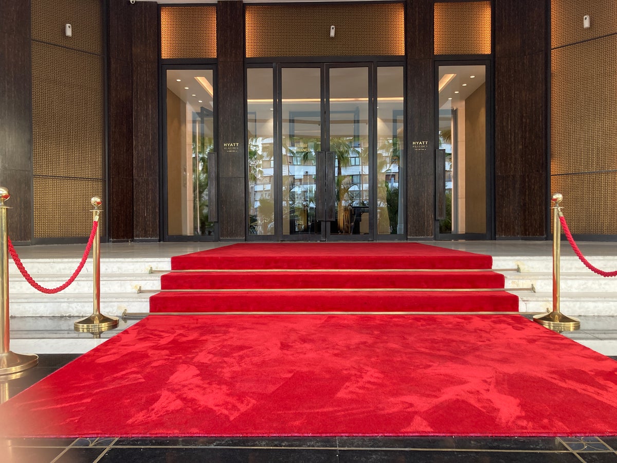 Hyatt Regency Casablanca red carpet front entrance