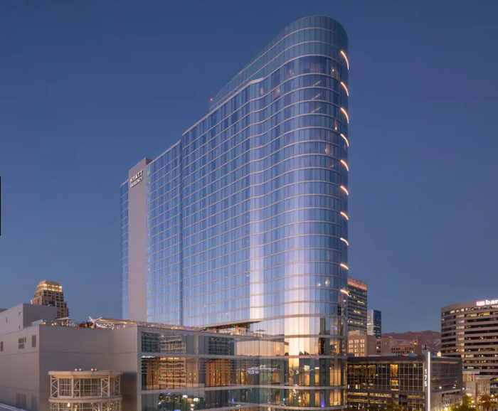 Hyatt Regency Salt Lake City exterior Hyatt Regency Salt Lake City exterior