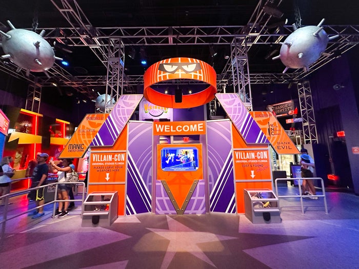 Illuminations Villain Con Minions Blast Universal Orlando tradeshow entrance Illuminations Villain Con Minions Blast Universal Orlando tradeshow entrance