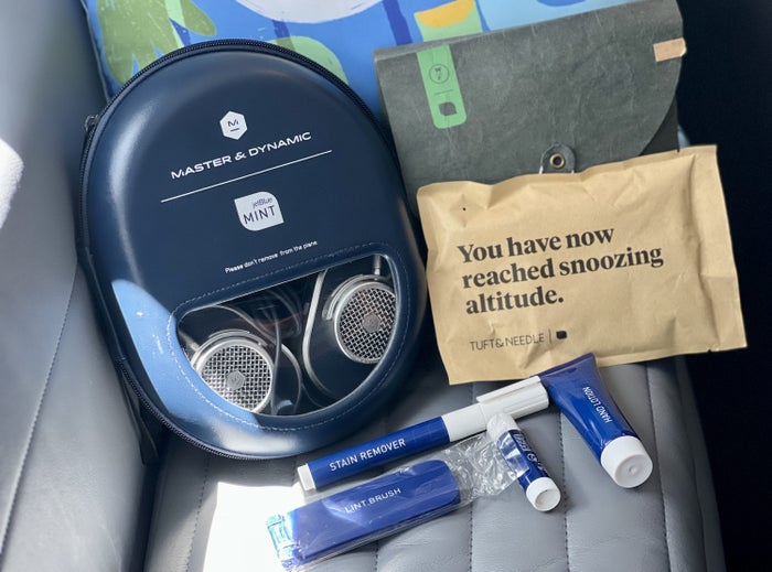 JetBlue Mint Studio Airbus A321LR amenity collection