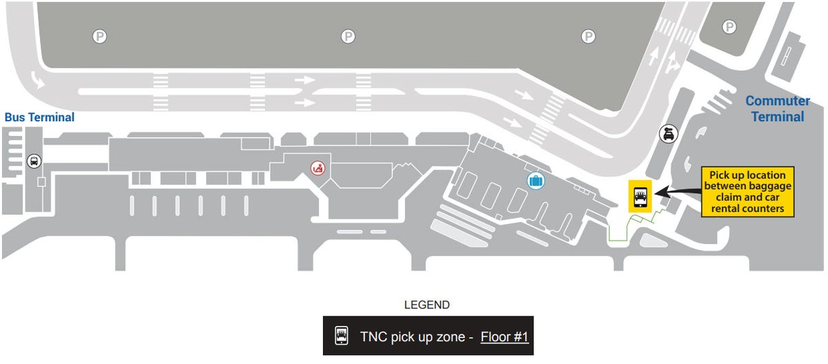 Kahului Airport Rideshare pickup location