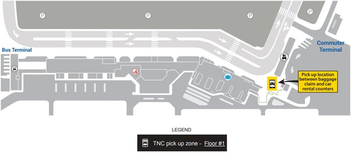 Kahului Airport Rideshare pickup location