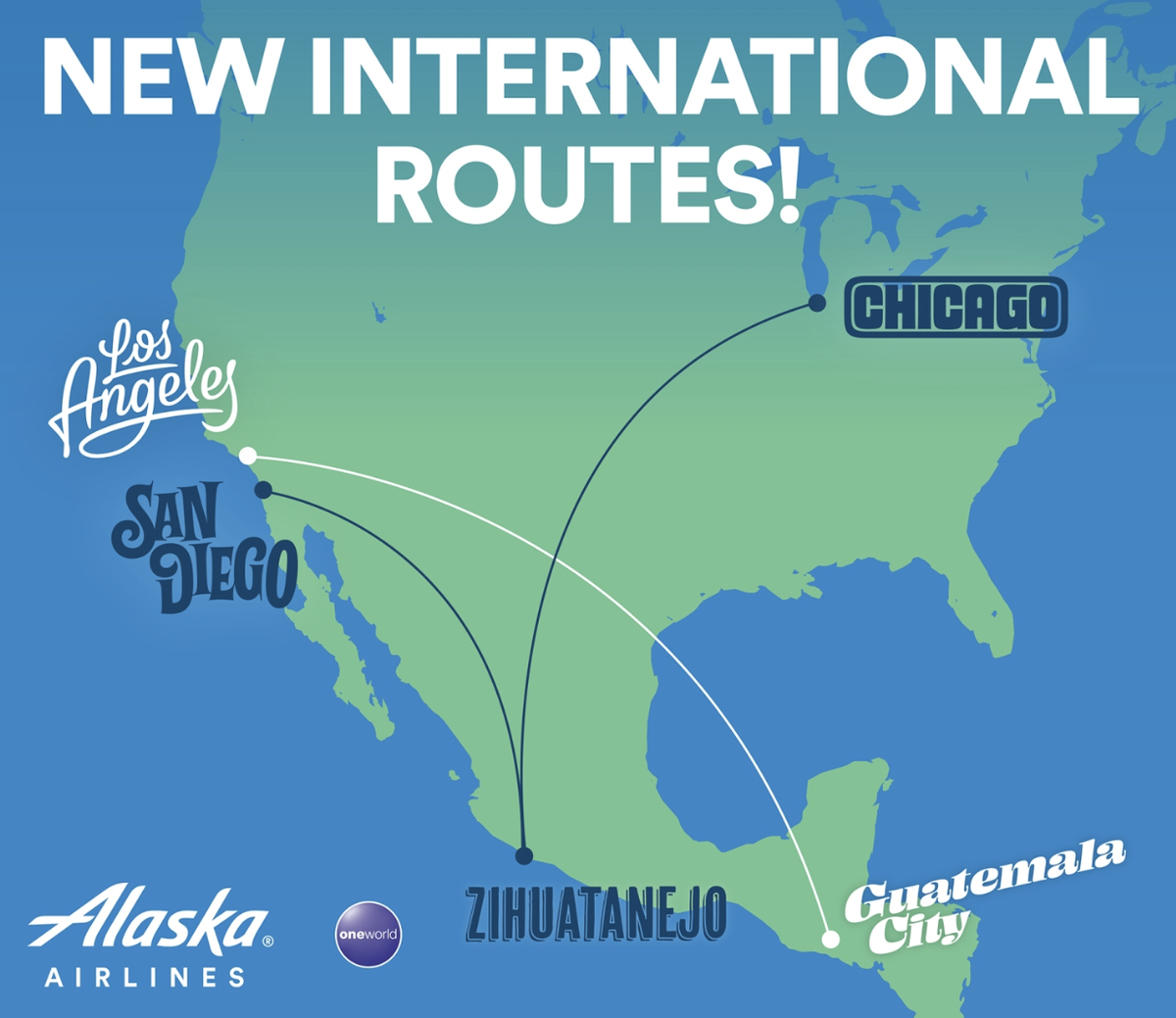 New Alaska Routes to Guatemala and Mexico