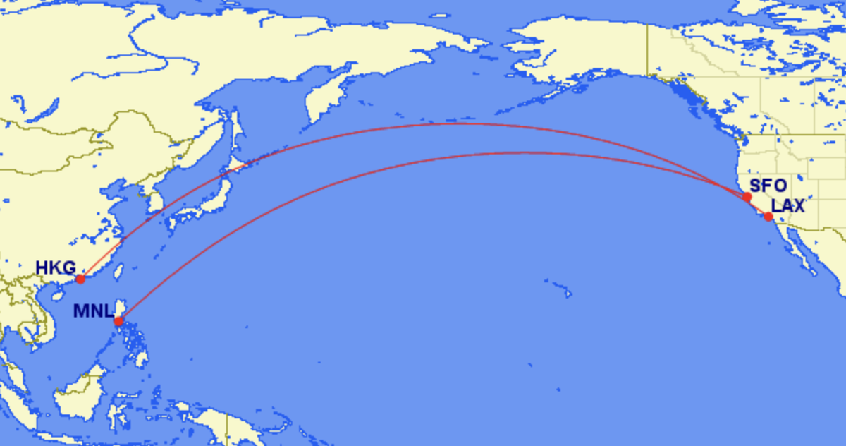 New United routes from the West Coast to Asia