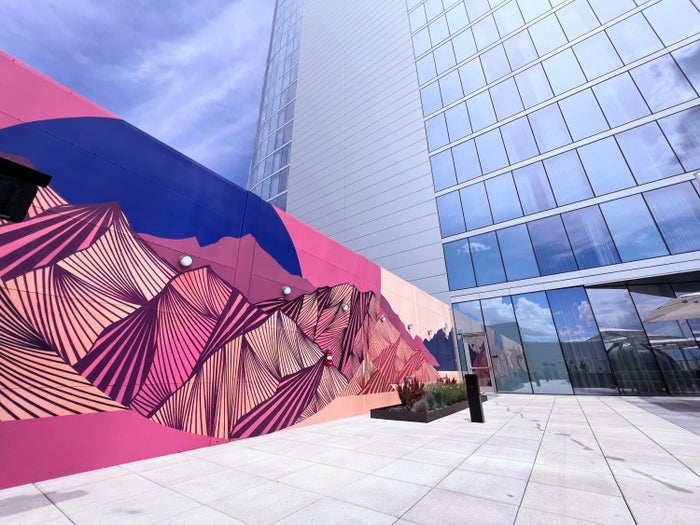 Outdoor mural at Hyatt Regency Salt Lake City Outdoor mural at Hyatt Regency Salt Lake City