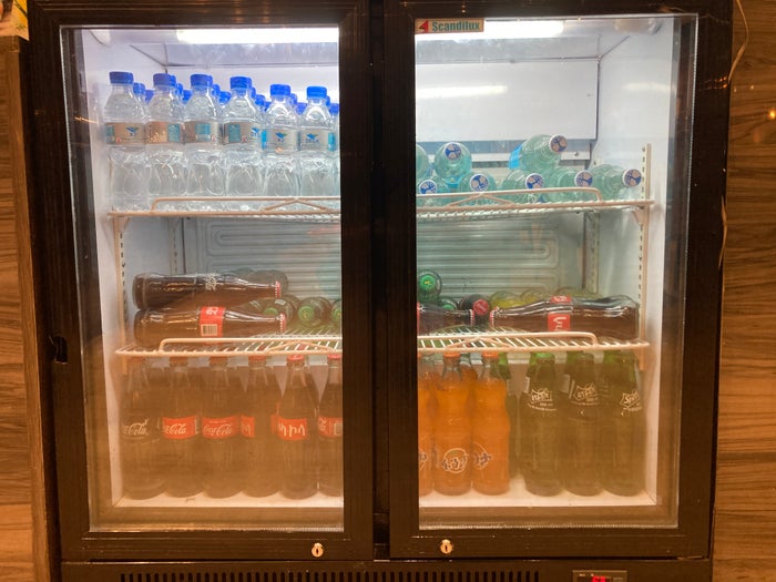 Plaza Premium Lounge Addis Ababa ADD drinks in fridge Plaza Premium Lounge Addis Ababa ADD drinks in fridge
