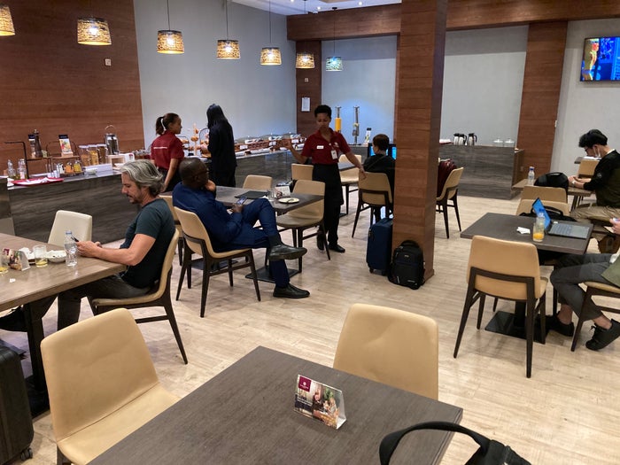 Plaza Premium Lounge Addis Ababa ADD seating area to right Plaza Premium Lounge Addis Ababa ADD seating area to right