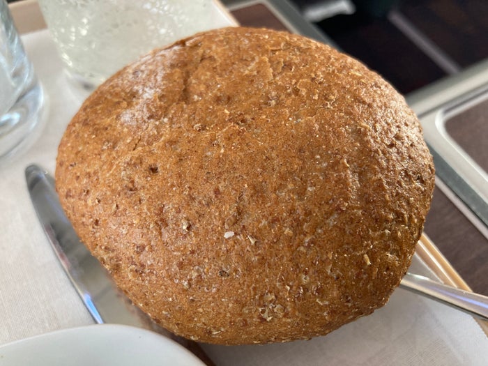 Royal Air Maroc Boeing 737 MAX 8 business class LHR CMN bread Royal Air Maroc Boeing 737 MAX 8 business class LHR CMN bread