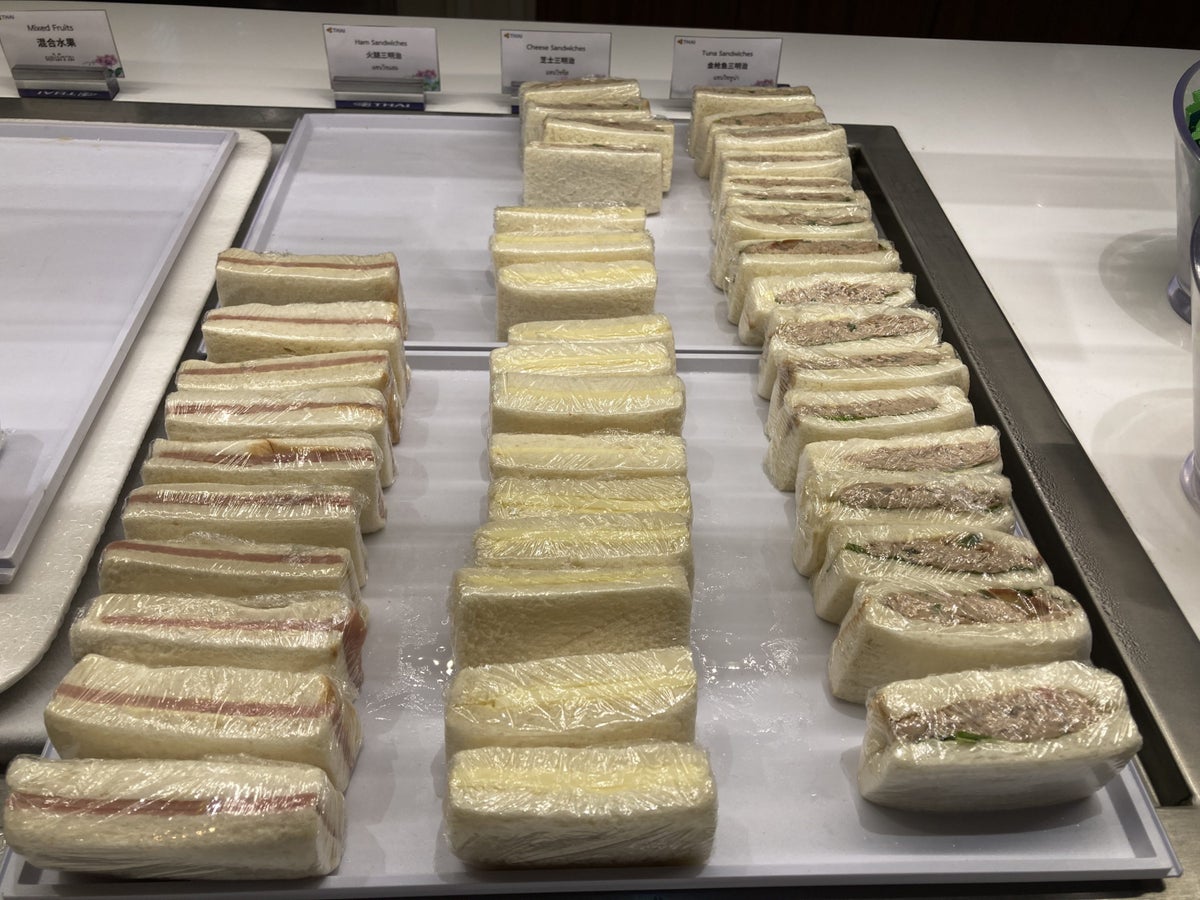 Royal Orchid Lounge HKT Domestic sandwiches
