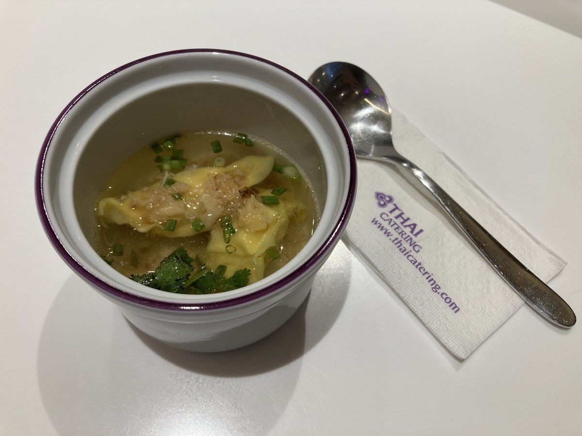 Royal Orchid Lounge HKT Domestic shrimp wonton soup