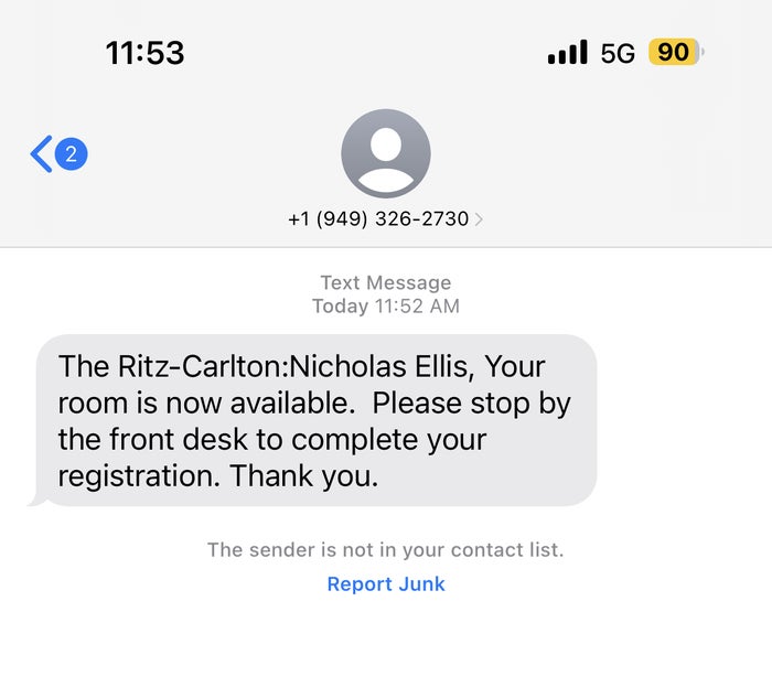 The Ritz Carlton Laguna Niguel Room Ready Text The Ritz Carlton Laguna Niguel Room Ready Text