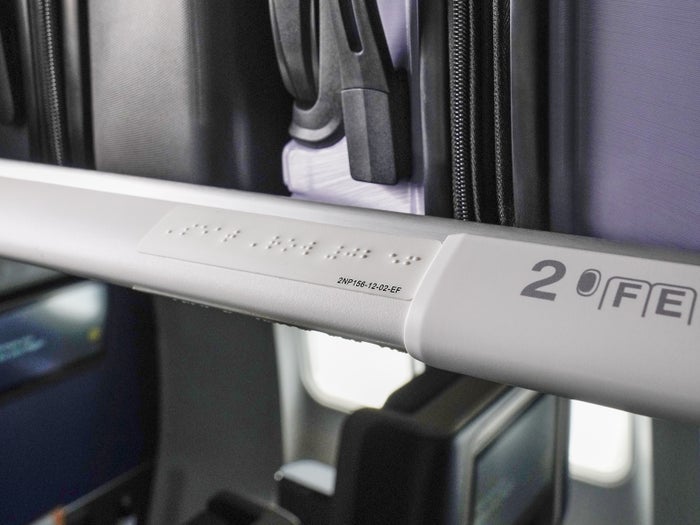 United Adds Braille Markings on a Dozen Aircraft