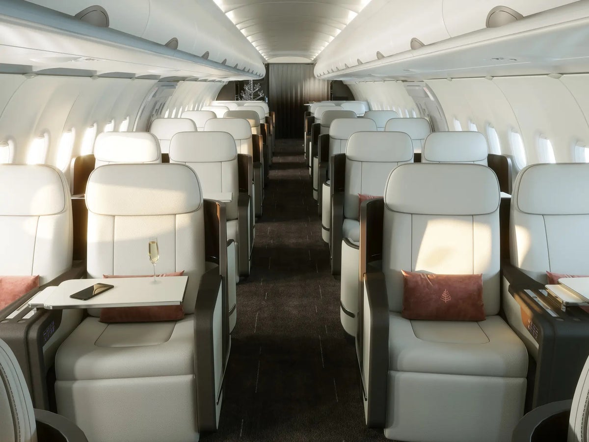 Four Seasons Private Jet interior