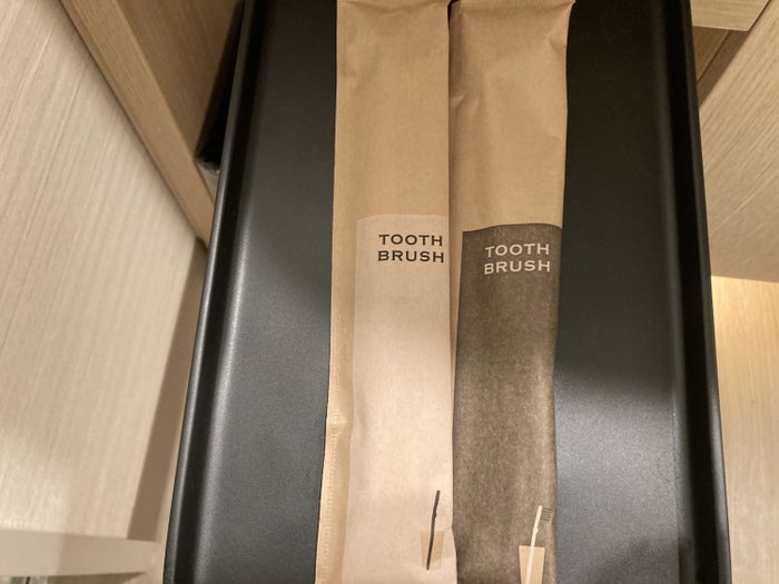 Hyatt Place Kyoto bathroom 1 king spare toothbrushes